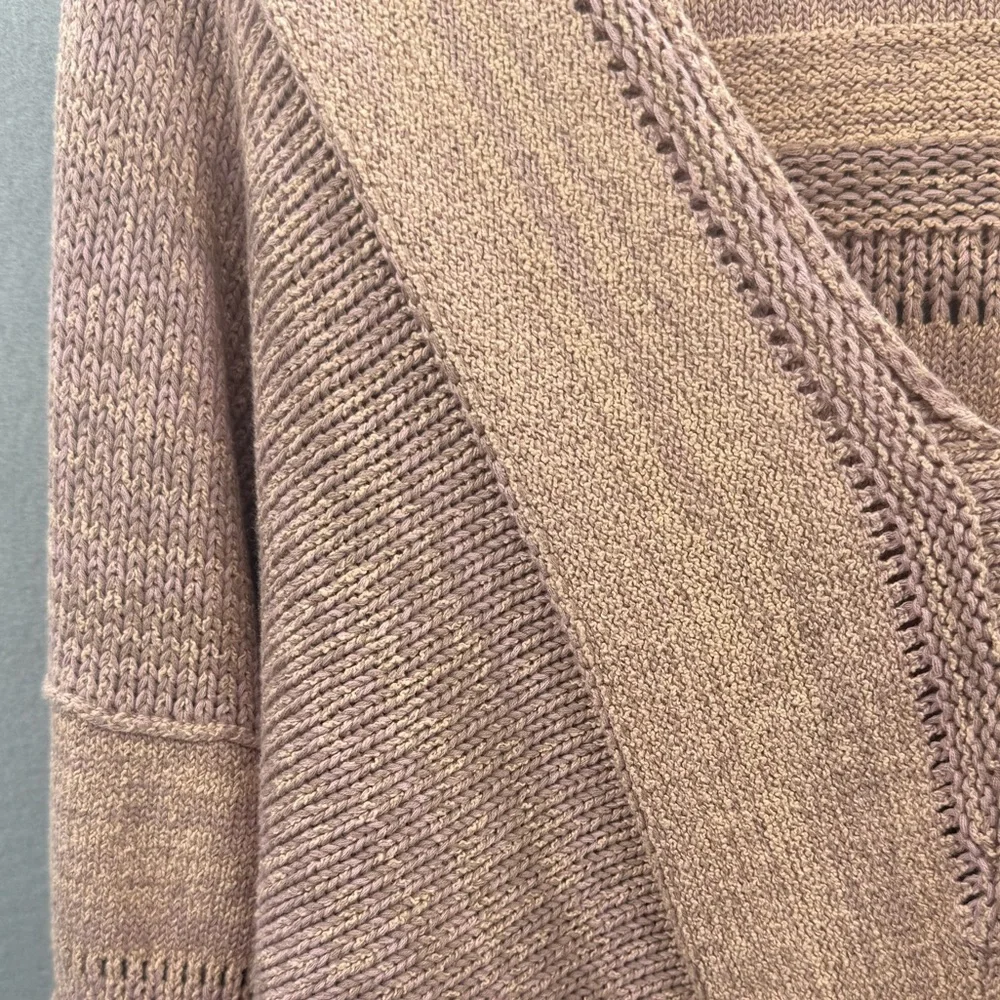 Free People Lemonade Stand Textured Vneck Sweater Size M Bohemian - Picture 7 of 15